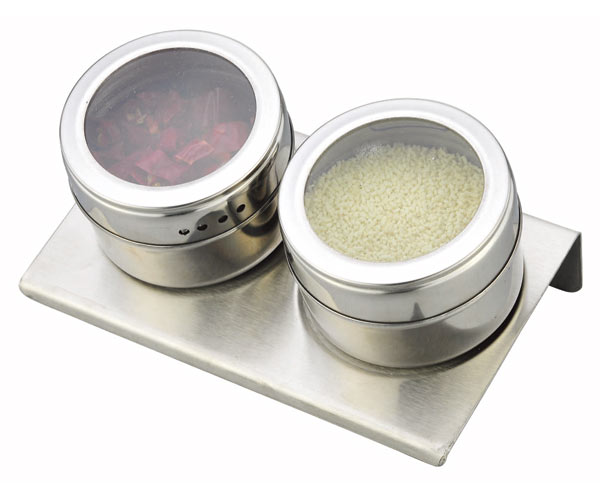 10001 stainless steel spice jar with magnets bottom