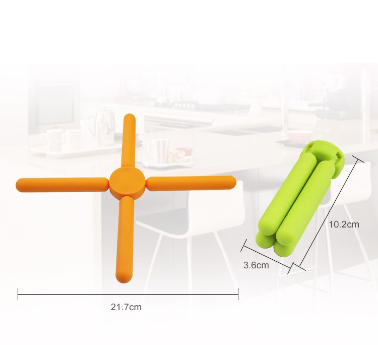 10886 silicone foldable trivet
