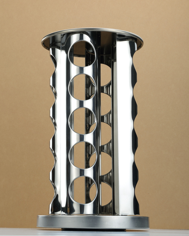 10021 16 bottles spice jar with revolving stand