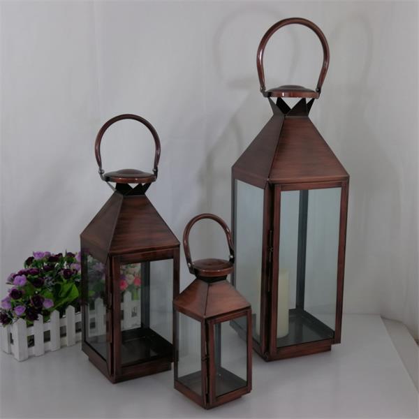 27002 copper painting stainless steel lantern