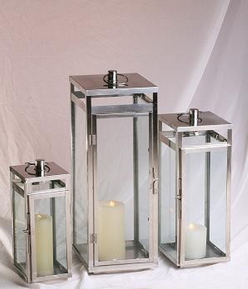 27003 stainless steel square lantern