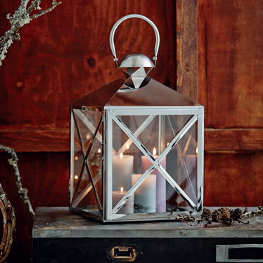 27025 stainless steel square cross bar lantern