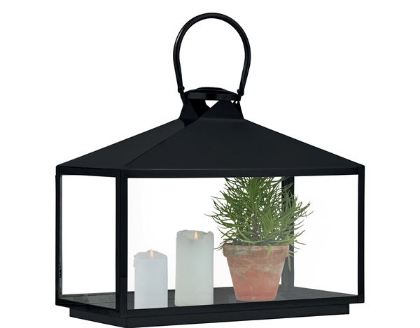 27027 metal black coating greenhouse lantern