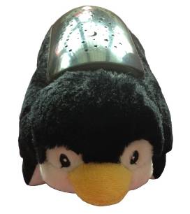 30021 Starry sky night projection penguin soothing doll