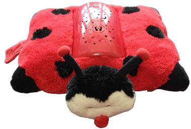 30029 starry night sky projector ladybug soothing pillow