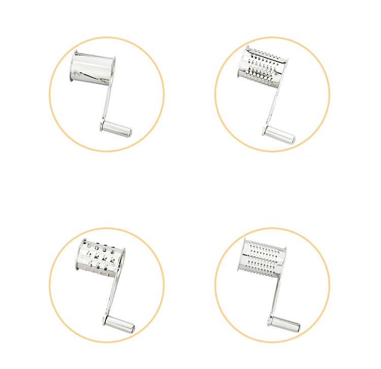 10037 stainless steel multi function grater with different drums