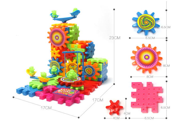 35066 funny gear building bricks 81pcs