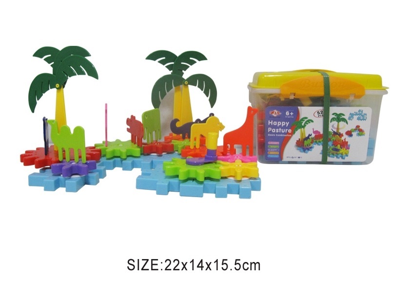 35073 happy pasture gears combination with plastic box 52pcs