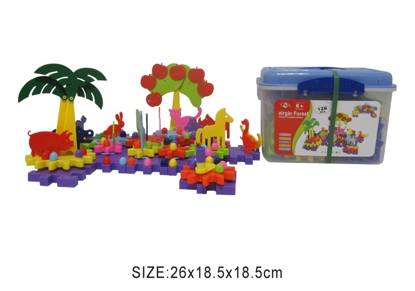 35075 virgin forest gears combination 126pcs with plastic box