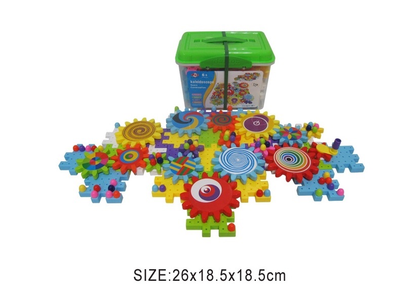 35078 kaleido scope gears combination 118pcs with plastic box