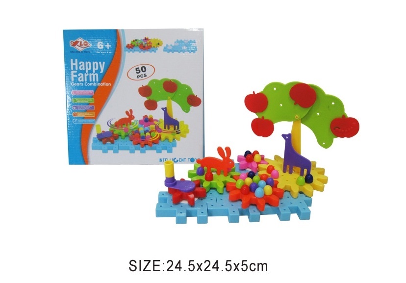 35080 happy farm gears combination 50pcs
