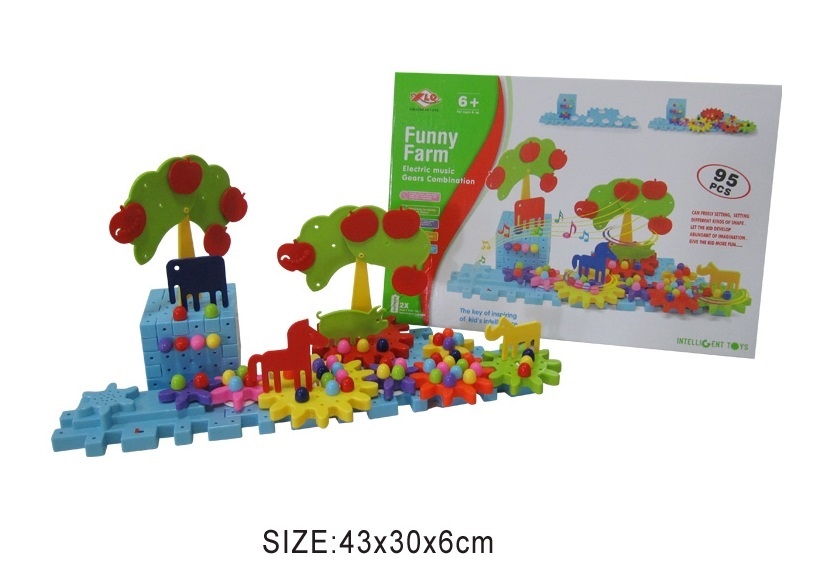 35084 funny farm electric music gears combination 95pcs