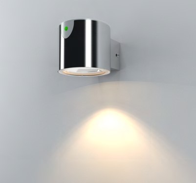 28002 stainless steel solar powered LED wall light