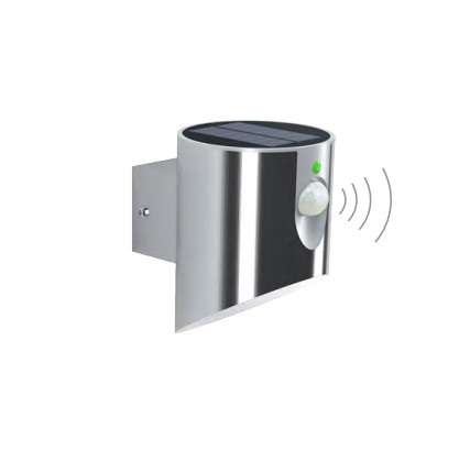 28006 stainless steel dim light solar LED wall light