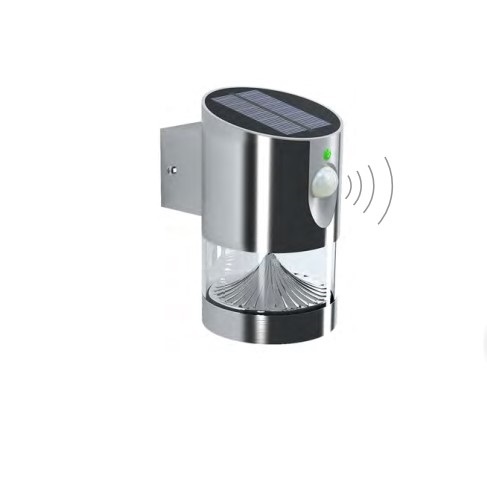 28012 stainless steel solar powered LED wall light