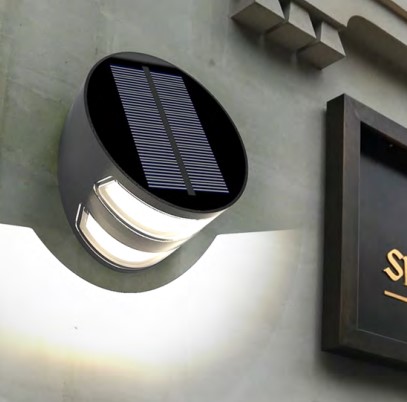 28021 solar powered LED wall light