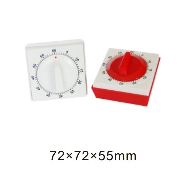 10050 mechanical 60-minute kitchen timer square