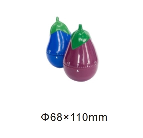 10099 mechanical 60-minute kitchen timer eggplant