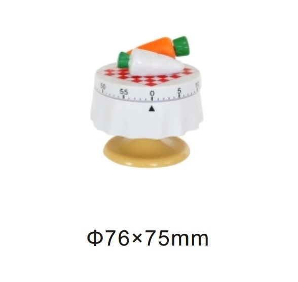 10104 mechanical 60-minute kitchen timer dining-table with carrots