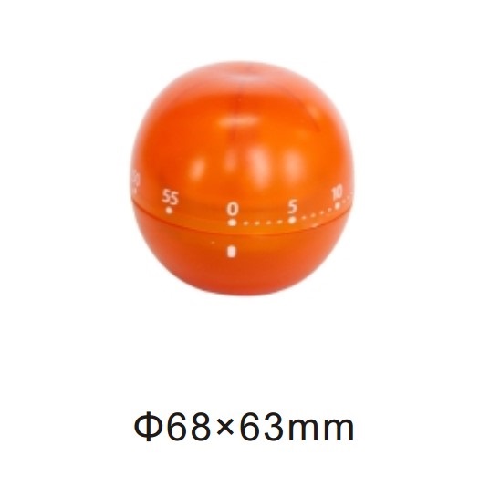 10111 mechanical 60-minute kitchen timer orange