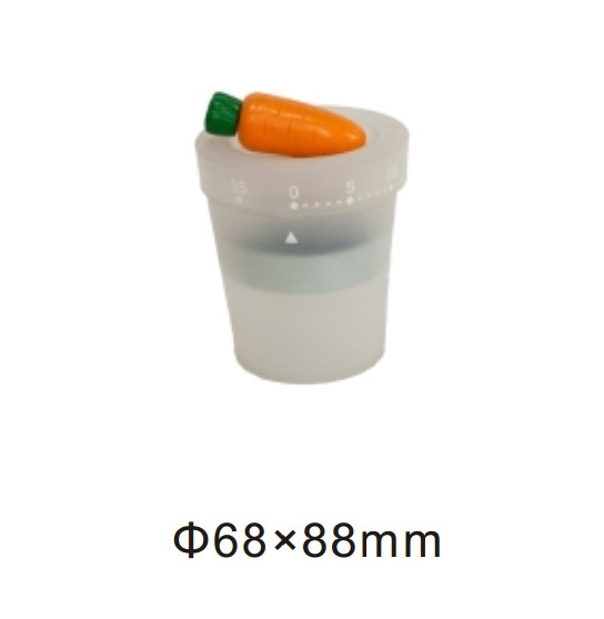 10114 mechanical 60-minute kitchen timer pot with carrot