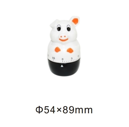 10121 mechanical 60-minute kitchen timer pig