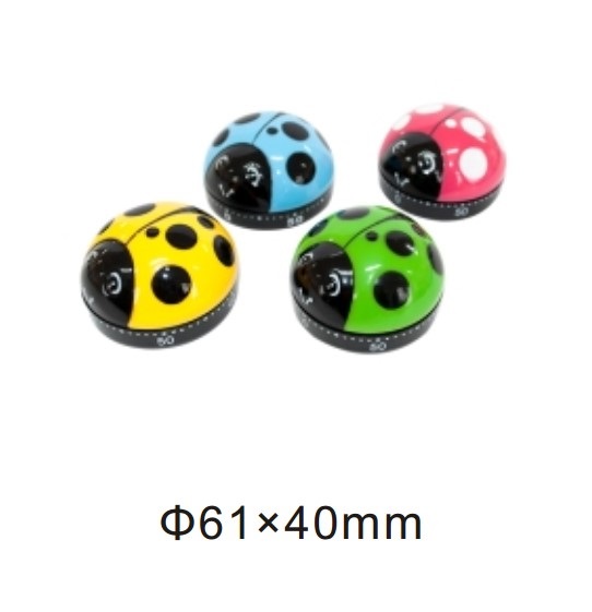 10125 mechanical 60-minute kitchen timer ladybug