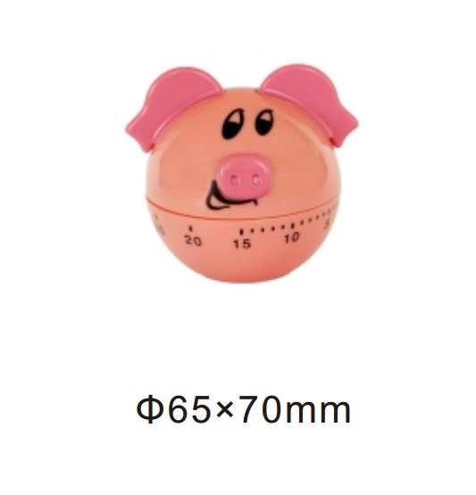 10133 mechanical 60-minute kitchen timer pig