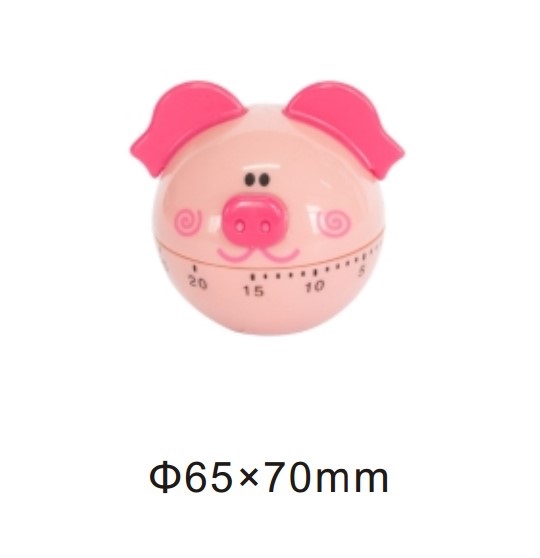 10134 mechanical 60-minute kitchen timer pig
