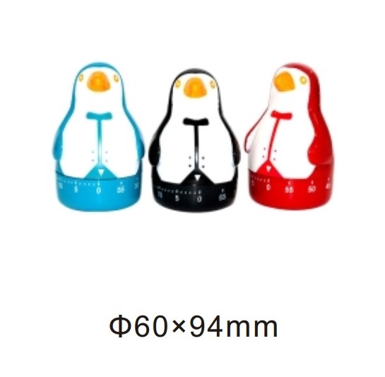 10142 mechanical 60-minute kitchen timer penguin