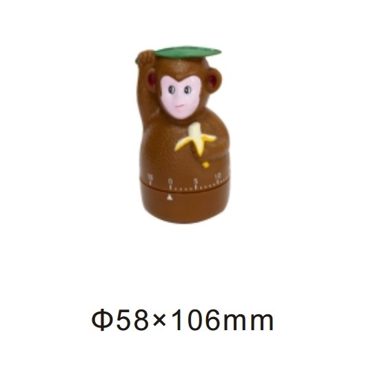 10144 mechanical 60-minute kitchen timer monkey