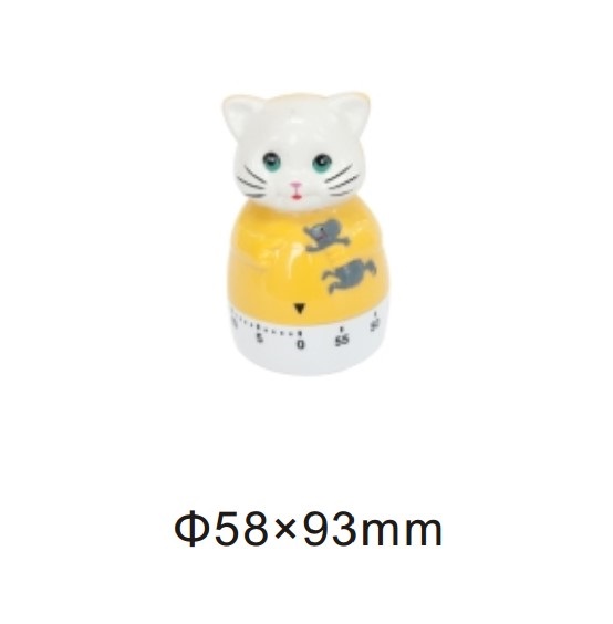 10145 mechanical 60-minute kitchen timer cat