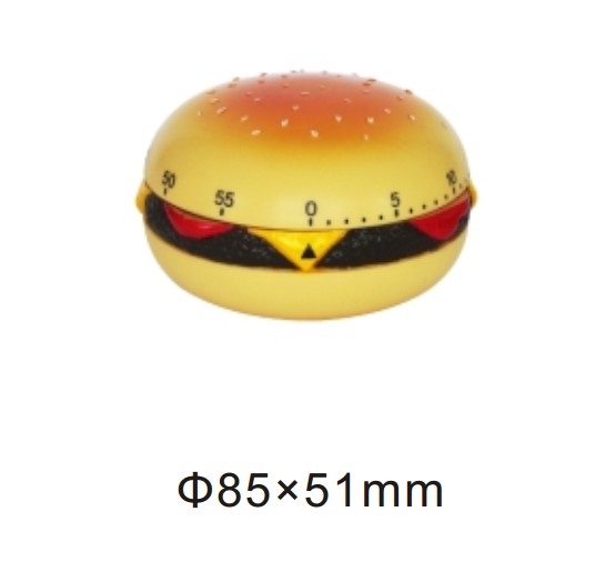 10168 mechanical 60-minute kitchen timer hamburger