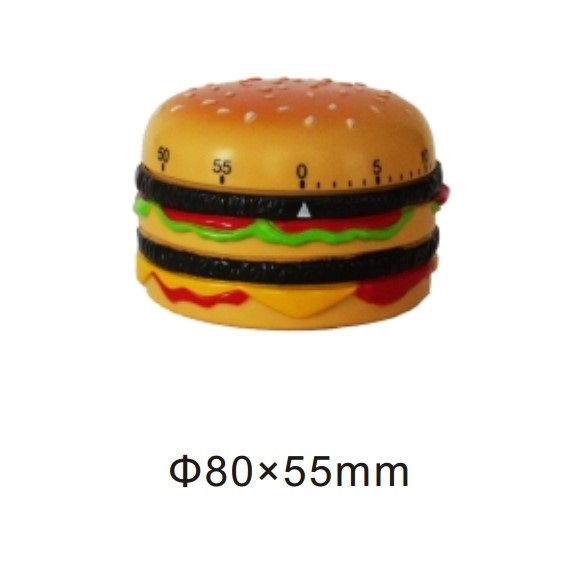 10170 mechanical 60-minute kitchen timer hamburger