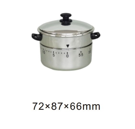 10193 mechanical 60-minute kitchen timer chrome pot