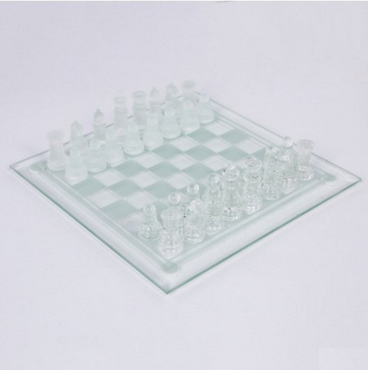 34007 glass chess 