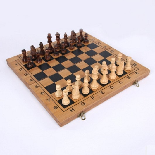 34019 chess checkers backgammon 3 in 1 game set