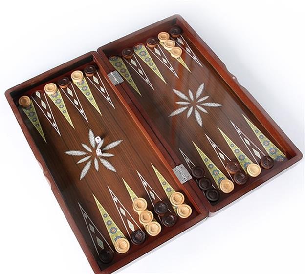 chess, checkers backgammon set deluxe