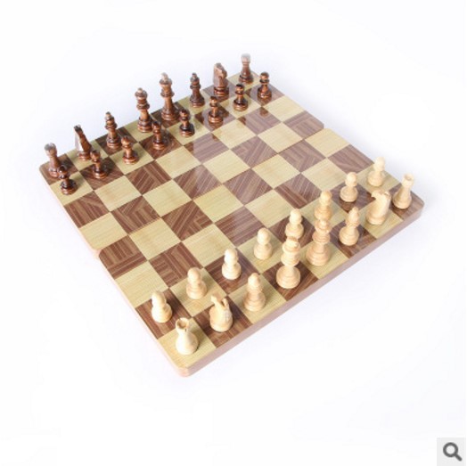 34035 wood chess checkers backgammon 3 in 1 game set