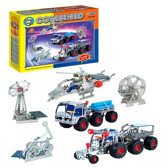 35131 solar powered 60 in 1 combined toy kit 538pcs