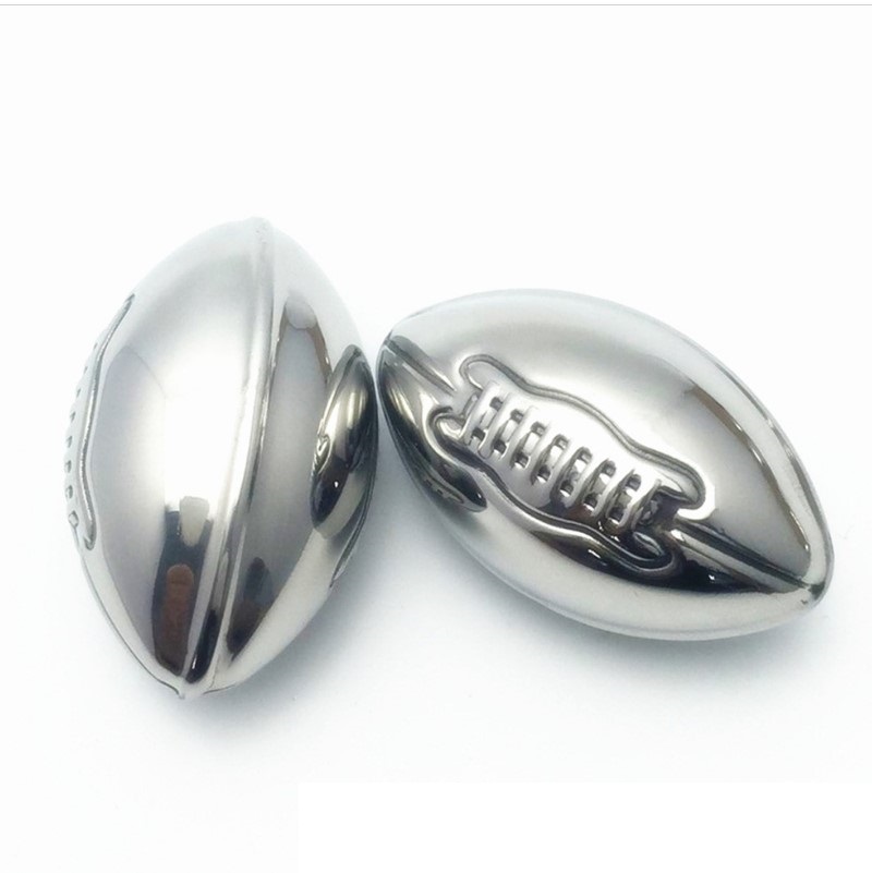 20014 rugby stainless steel whisky stone