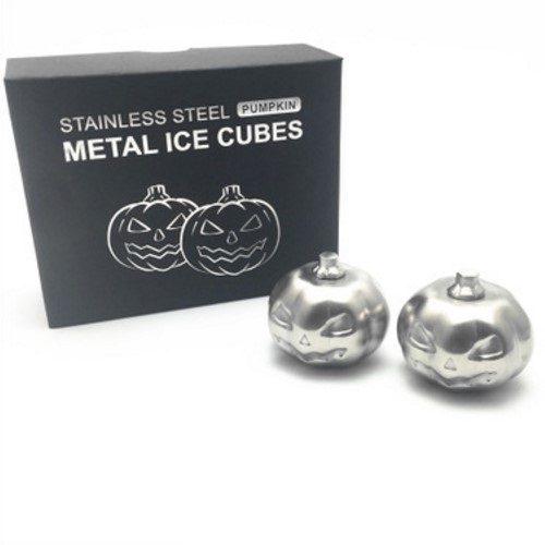 20016 pumpkin stainless steel whisky stone