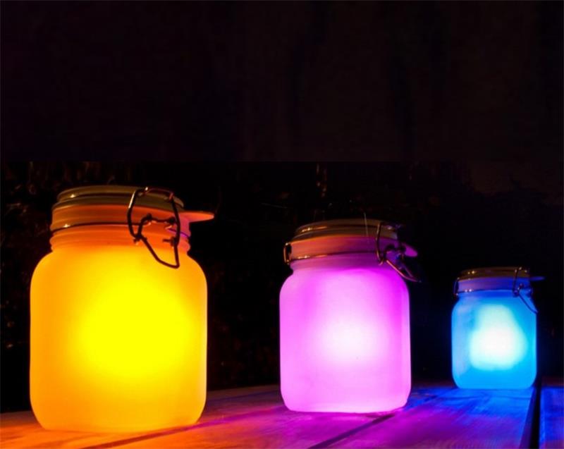 30040 LED glass jar night light