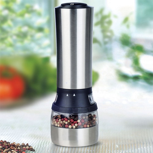 10206 stainless steel pepper & salt mill 2 in 1 