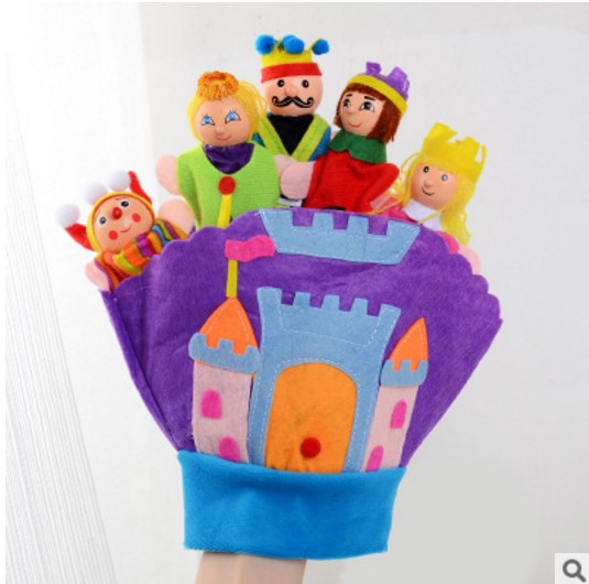 31001 cartoon character finger puppet story telling glove