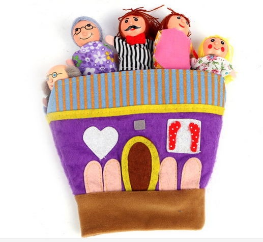 31002 cartoon character finger puppet story telling glove