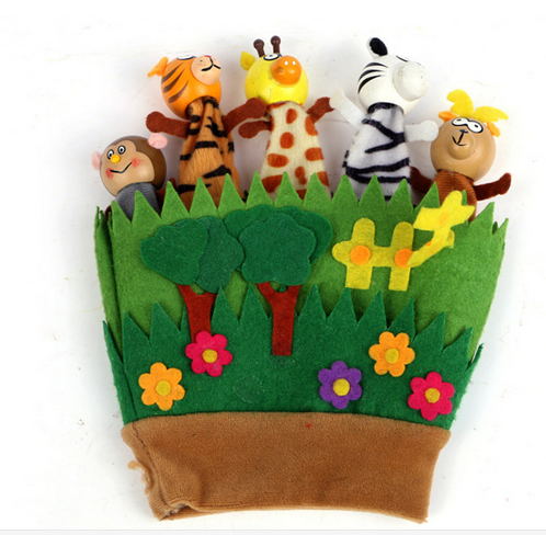 31003 cartoon character finger puppet story telling glove