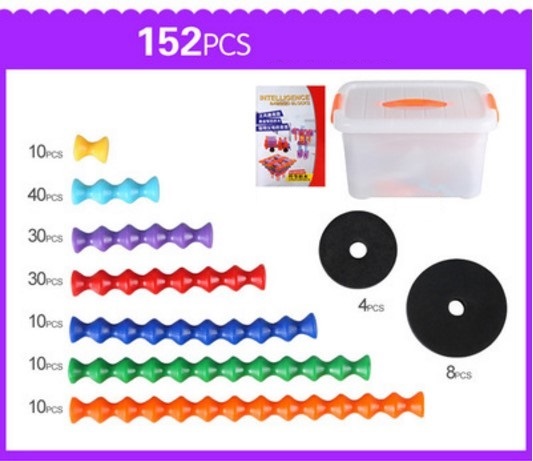 35137 bamboo stick building blocks pack of 152pcs