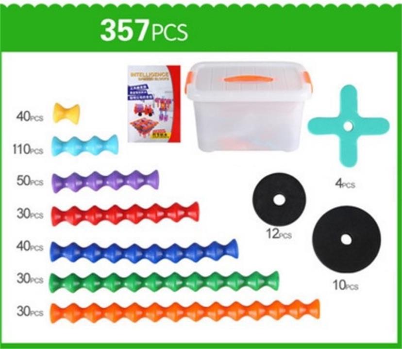 35139 bamboo stick building blocks pack of 357pcs