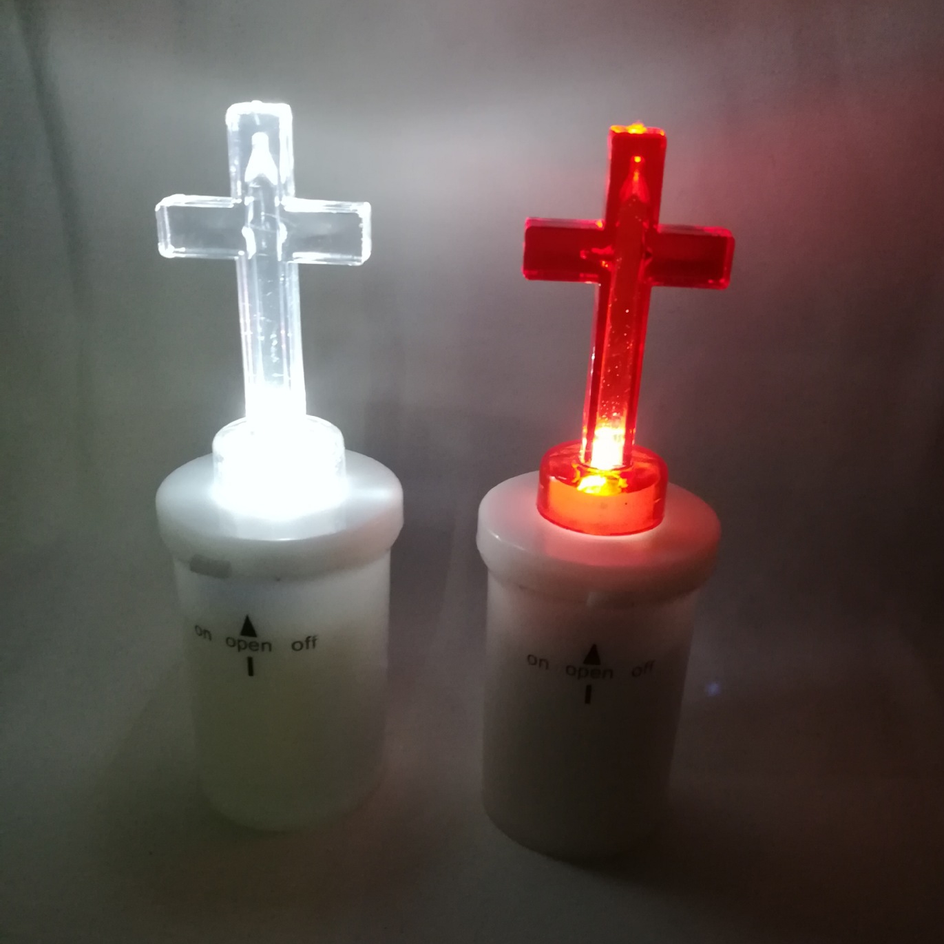 29801 religious cemetary memorial crucifix LED light